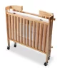 Limea folding wooden cot – natural, mahogany, black, white