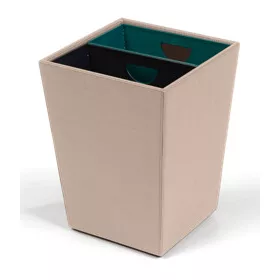   Palma waste bin with recycling insert – natural, classic, black