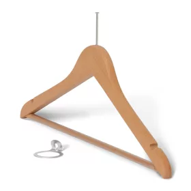 Melville wooden hanger – natural, black, walnut