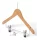 Graham I wooden hanger with clips – natural, black, walnut