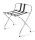 Mary II luggage rack with backrest, metal – chrome