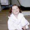 hooded children's bathrobe 2-3 years, 300 g