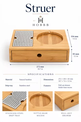HOBBB Struer bamboo guest tray, natural