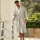 Hamptons bathrobe Grey XL
