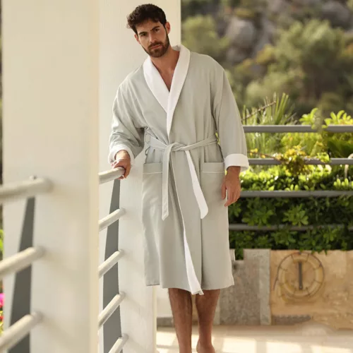 Hamptons bathrobe Grey XL