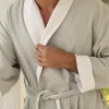 Hamptons bathrobe Grey XL