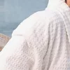Terry waffle-patterned bathrobe White XL, 350 g