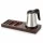 Bentley Xanthic tray (mahogany) + Coral kettle, 0.5 l (stainless steel) – set