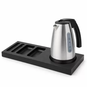   Bentley Xanthic tray (black) + Saffron View kettle, 1 l (stainless steel) – set