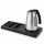 Bentley Xanthic tray (black) + Saffron View kettle, 1 l (stainless steel) – set