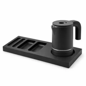   Bentley Xanthic tray (black) + Halo kettle, 0.6 l (matt black) – set