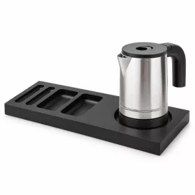   Bentley Xanthic tray (black) + Halo kettle, 0.8 l (stainless steel) – set