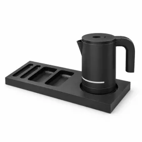   Bentley Xanthic tray (black) + Halo kettle, 1 l (black) – set
