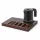 Bentley Xanthic Coffee & Tea tray (mahogany) + Halo kettle, 0.6 l (matt black) – set