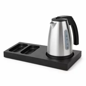   Bentley Xanthic S tray (black) + Saffron View kettle, 1 l (stainless steel) – set