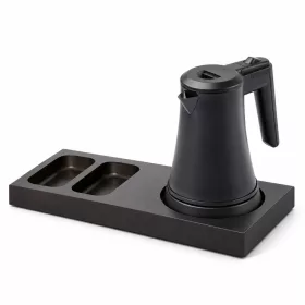  Bentley Xanthic S tray (black) + Coral kettle, 0.5 l (matt black) – set