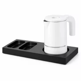   Bentley Xanthic S tray (black) + Halo kettle, 0.6 l (white) – set