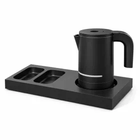   Bentley Xanthic S tray (black) + Halo kettle, 1 l (black) – set