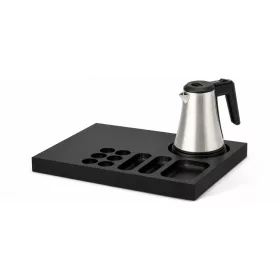   Bentley Xanthic Coffee & Tea tray (black) + Coral kettle, 0.5 l (stainless steel) – set