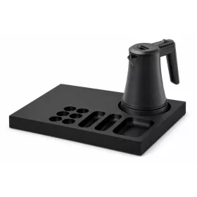   Bentley Xanthic Coffee & Tea tray (black) + Coral kettle, 0.5 l (matt black) – set