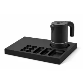   Bentley Xanthic Coffee & Tea tray (black) + Halo kettle, 0.6 l (matt black) – set