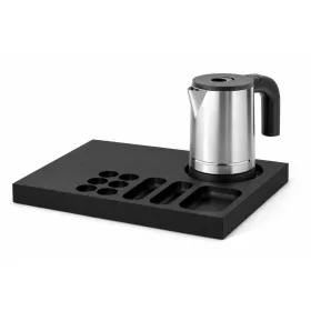   Bentley Xanthic Coffee & Tea tray (black) + Halo kettle, 0.8 l (stainless steel) – set