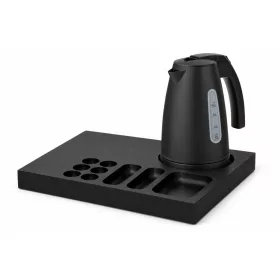   Bentley Xanthic Coffee & Tea tray (black) + Saffron View kettle, 1 l (matt black) – set