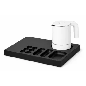   Bentley Xanthic Coffee & Tea tray (black) + Halo kettle, 0.6 l (white) – set