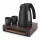 Bentley Canella tray (mahogany) + Saffron View kettle, 1 l (matt black) – set
