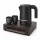 Bentley Canella tray (mahogany) + Halo kettle, 1 l (black) – set