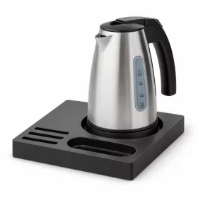   Bentley Orange tray (black) + Saffron View kettle, 1 l (stainless steel) – set