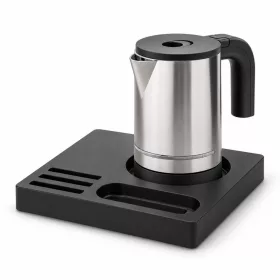   Bentley Orange tray (black) + Halo kettle, 0.8 l (stainless steel) – set