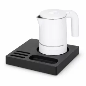   Bentley Orange tray (black) + Halo kettle, 0.6 l (white) – set