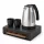 Bentley Canella tray (black) + Saffron View kettle, 1 l (stainless steel) – set