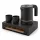 Bentley Canella tray (black) + Halo kettle, 0.6 l (matt black) – set