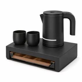   Bentley Canella tray (black) + Halo kettle, 1 l (black) – set