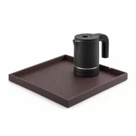   Bentley Fuji tray (classic brown) + Halo kettle, 0.6 l (matt black) – set