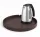 Bentley Maroa tray (classic brown) + Saffron View kettle, 1 l (stainless steel) – set