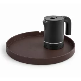   Bentley Maroa tray (classic brown) + Halo kettle, 0.6 l (matt black) – set