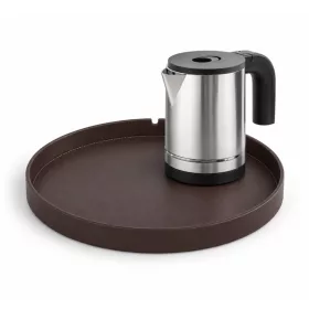   Bentley Maroa tray (classic brown) + Halo kettle, 0.8 l (stainless steel) – set