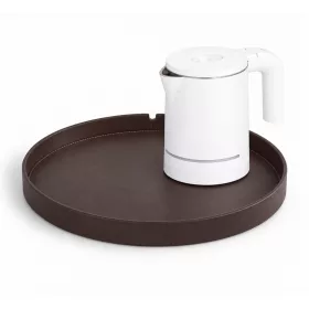   Bentley Maroa tray (classic brown) + Halo kettle, 0.6 l (white) – set
