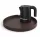 Bentley Maroa tray (classic brown) + Halo kettle, 1 l (black) – set