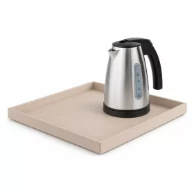   Bentley Fuji tray (natural) + Saffron View kettle, 1 l (stainless steel) – set