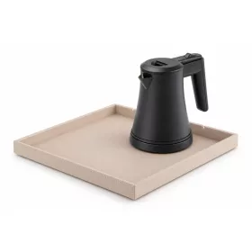   Bentley Fuji tray (natural) + Coral kettle, 0.5 l (matt black) – set