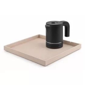   Bentley Fuji tray (natural) + Halo kettle, 0.6 l (matt black) – set