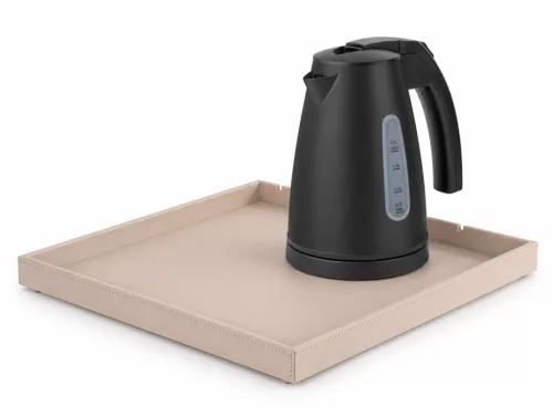 Bentley Fuji tray (natural) + Saffron View kettle, 1 l (matt black) – set