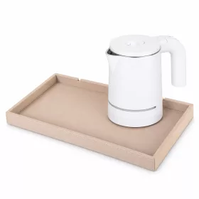  Bentley Etna tray (natural) + Halo kettle, 0.6 l (white) – set