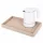 Bentley Etna tray (natural) + Halo kettle, 0.6 l (white) – set
