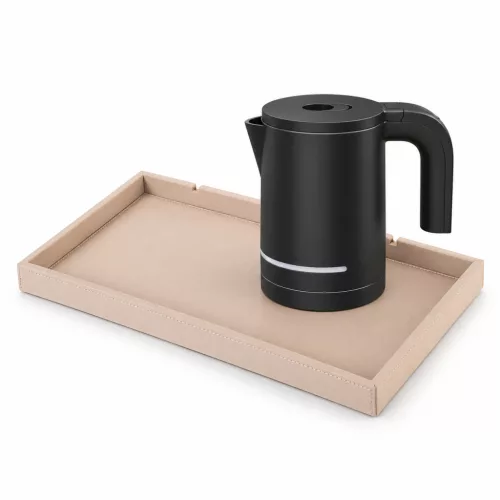 Bentley Etna tray (natural) + Halo kettle, 1 l (black) – set