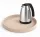 Bentley Maroa tray (natural) + Saffron View kettle, 1 l (stainless steel) – set